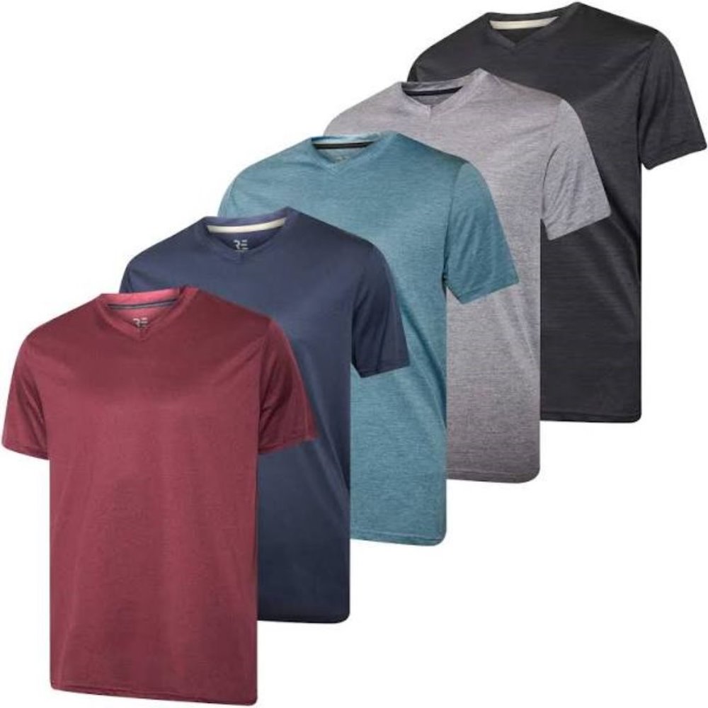 Men’s V-Neck Dry-Fit Moisture Wicking T-shirts
